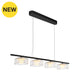 Mura-120-Pl Clear / Black Hanging Lamp