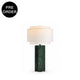 NEJU-T550-GMARBLE-WH - Blackening and Brushing of Copper / Off White - Table Lamp