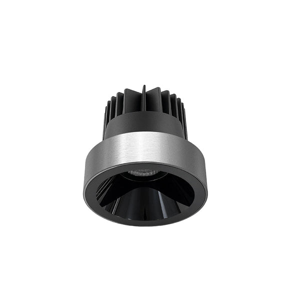 NERO-SEMI-MAXI-15W Titanium Recessed Downlight