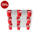 NIIQ-C9 Chrome / Red Ceiling Lamp