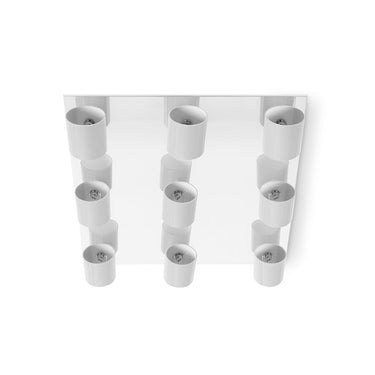 NIIQ-C9 Chrome / White Ceiling Lamp