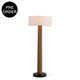 NORAE-F1365-AWOOD-WH - Brushed Dark Grey / Off White - Floor Lamp