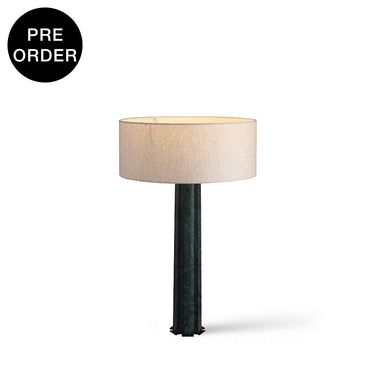 NORAE-T630-GMARBEL-WH - Brushed Dark Grey / Off White - Table Lamp