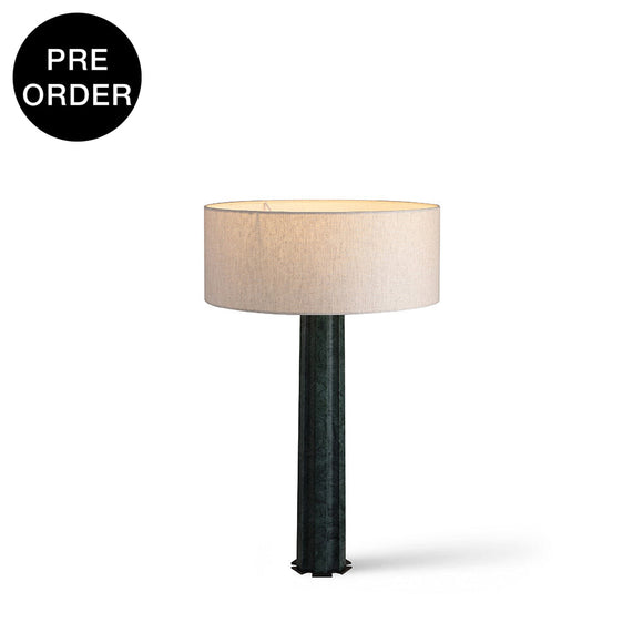 NORAE-T630-GMARBEL-WH - Brushed Dark Grey / Off White - Table Lamp