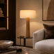 NORAE-T730-AWOOD-WH - Brushed Dark Grey / Off White - Table Lamp