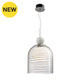 Nuna-Pl Clear / White Marble Hanging Lamp