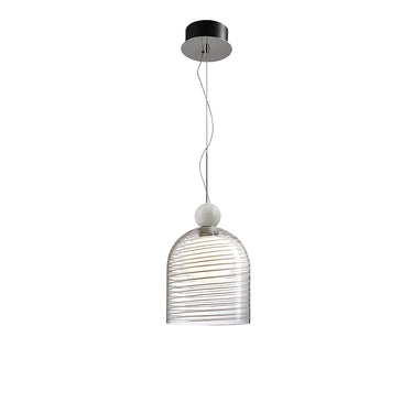 Nuna-Ps Clear / White Marble Hanging Lamp