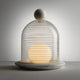 NUNA-TS Clear / White Marble Table Lamp