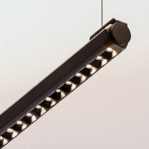 ORA-P200-LOUVER-3000K-FGY Hanging Lamp - Lamptitude