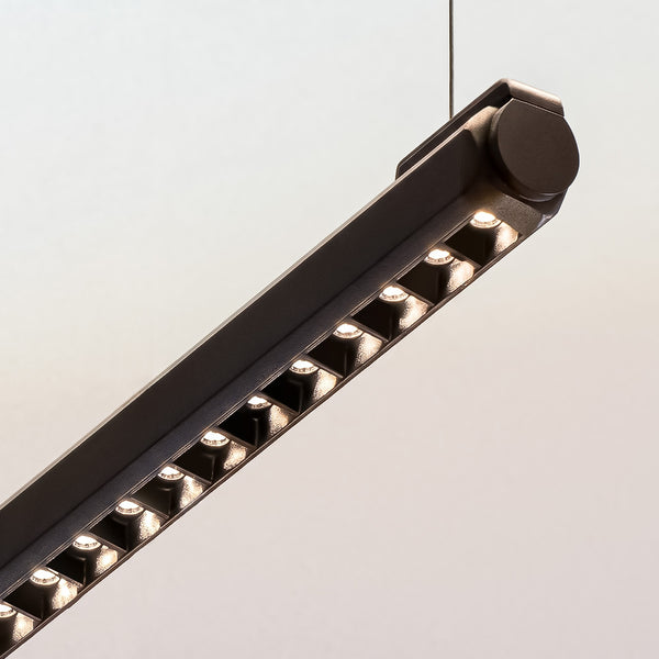 ORA-P200-LOUVER-3000K-FGY Hanging Lamp - Lamptitude
