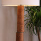 ORVA-F1665-CORK-WH - Brushed Dark Grey / Off White - Floor Lamp