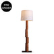 ORVA-F1665-CORK-WH - Brushed Dark Grey / Off White - Floor Lamp