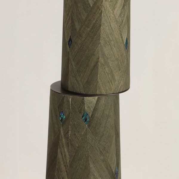 ORVA-F1665-HYACINTHD-WH - Brushed Dark Grey / Off White - Floor Lamp