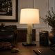 ORVA-T720-HYACINTHD-WH - Brushed Dark Grey / Off White - Table Lamp