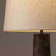 ORVA-T720-PAULOWNIA-WH - Brushed Dark Grey / Off White - Table Lamp