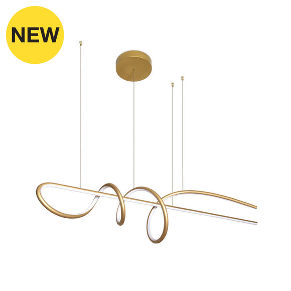 PENNE-160-GD Gold Hanging Lamp