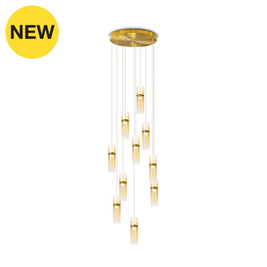PILLY P10 56W DIM AMBER Gold Cluster Lamp