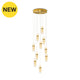 PILLY P10 56W DIM AMBER Gold Cluster Lamp