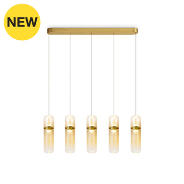 PILLY P5L 28W DIM AMBER Gold Hanging Lamp