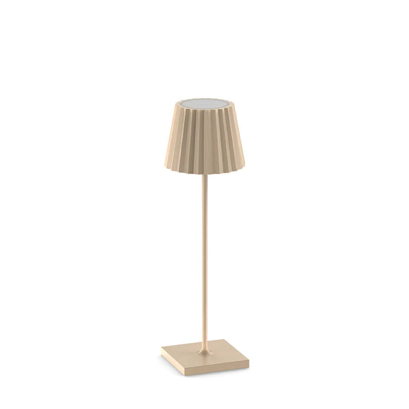 Plisse Sand Rechargeable Lamp