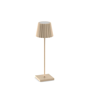 Plisse Sand Rechargeable Lamp