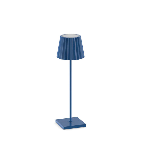 Plisse Blue Rechargeable Lamp