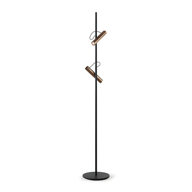Polix-F Coffee / Black Floor Lamp
