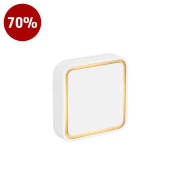 Push-Sq-Ww White Exterior Wall Lamp