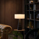 PYMID-T610-COPPER-WH - Blackening and Brushing of Copper / Off White - Table Lamp