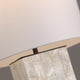 QAREL-T550-SHELL-WH - Brushed Dark Grey / Off White - Table Lamp