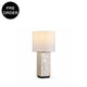 QAREL-T550-SHELL-WH - Brushed Dark Grey / Off White - Table Lamp