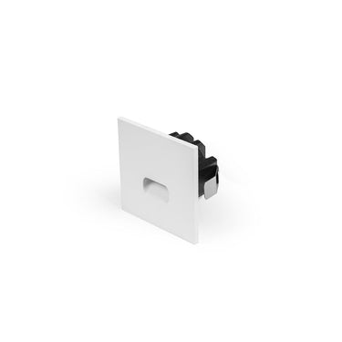 Quty - Sq - Ww White / Black Step & Wall Recessed Lamp