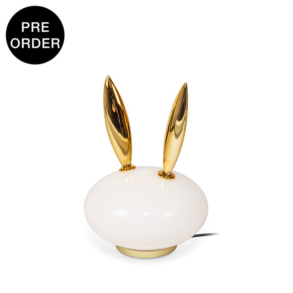 Rabi-T White / Gold Table Lamp