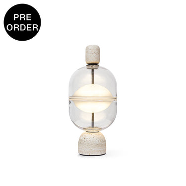 Rada-T Marble / Clear Table Lamp
