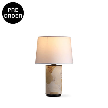 RAREL-T465-BURL-GF-WH - Brushed Dark Grey / Off White - Table Lamp