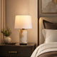 RAREL-T605-BURL-GF-WH - Brushed Dark Grey / Off White - Table Lamp