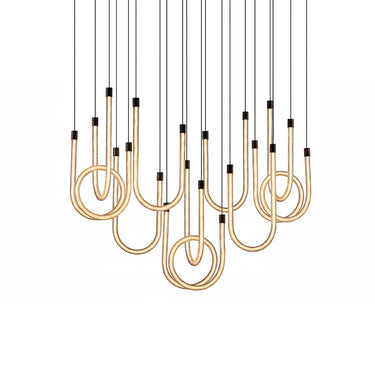 RELLE-10-PL130-BRA Antique Brass Hanging Lamp