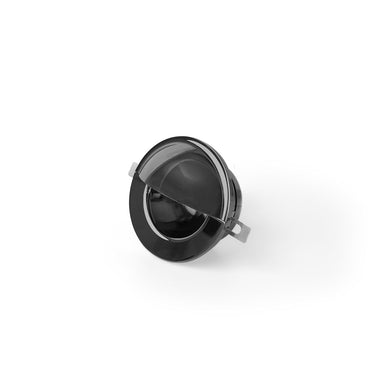 Ressa-W Shiny Black Step & Wall Recessed Lamp