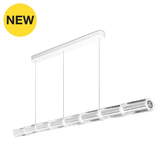 Rolo-P170 Clear / Chrome Hanging Lamp