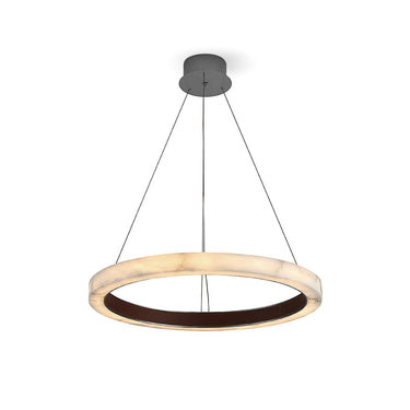 Romo-P500 White Marble / Brown Hanging Lamp