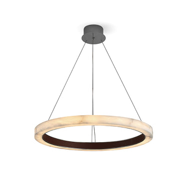 Romo-P650 White Marble / Brown Hanging Lamp