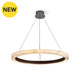 Romo-P800 White Alabaster / Brown Hanging Lamp