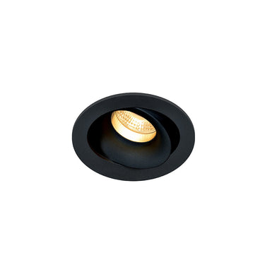 Rona-1+Gu10 Black Recessed Downlight