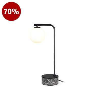 Roto-T-Bk Black Marble / Table Lamp
