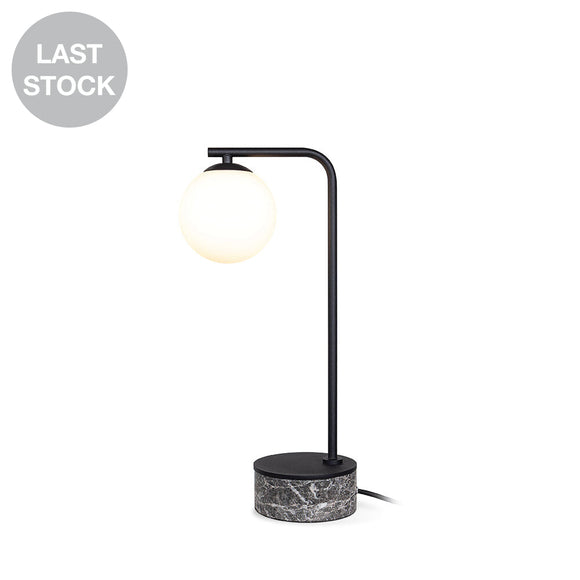 Roto-T-Bk Black Marble / Table Lamp