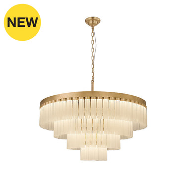 ROTUS-PL-GD Brushed Brass Chandelier