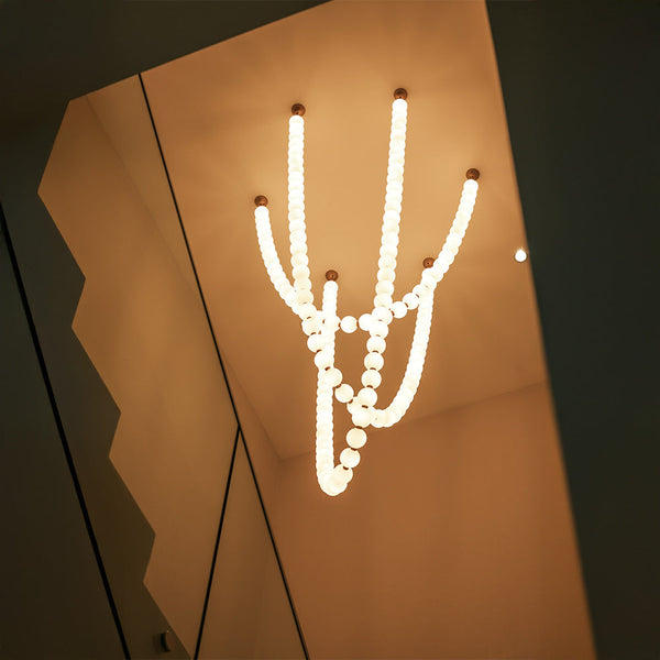 ROVILA-XXL-GD Matt Gold Cluster Lamp