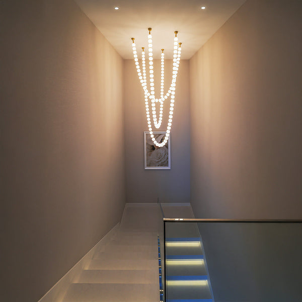 ROVILA-XXL-GD Matt Gold Cluster Lamp