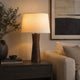 SEREN-T745-PAULOWNIA-WH - Brushed Dark Grey / Off White - Table Lamp