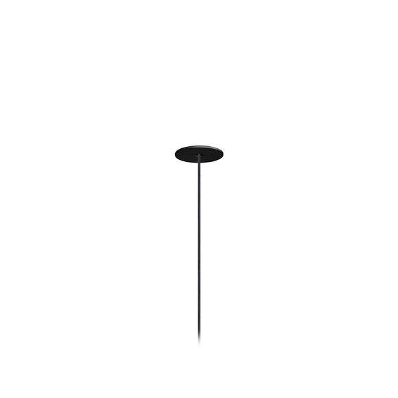 Single Recessed Base Black Canopy